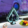 thumbnail image 3 of 7 Colors Adjustable Ace of Spades Bottle Display Stand LED Champagne Bottle Presenter Ace of Spade Bottle Holder VIP Glowing Wine Bottle Display with Remote Control for Bar Nightclub Party, 3 of 8