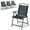 Black, variant on Pellebant Black Patio Outdoor Folding Dining Chairs Set of 4