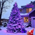 thumbnail image 4 of AGCAN 33ft Halloween Lights, 100 LED Halloween String Lights with 8 Lighting Modes, Waterproof Plug in Outdoor Indoor Tree Wedding Party Garden Halloween Christmas Decorations (Purple), 4 of 14
