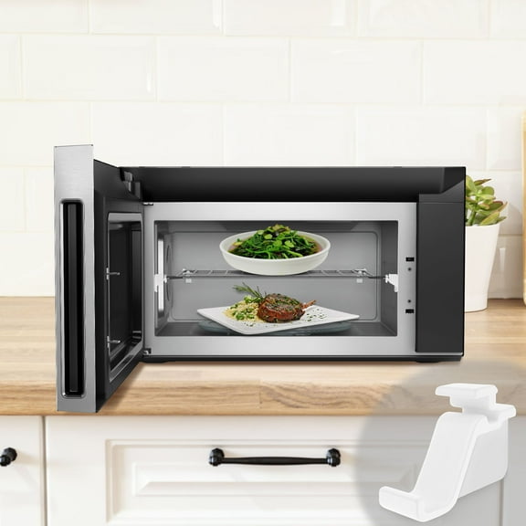 Ikoopy Oven Grill Support Aluminium Oxide Microwave Grill Stand Heat Resistant Microwave Support Rack High Safety Oven Rack for Kitchen