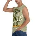 thumbnail image 3 of Bingfone Dinosaur Pattern Men's Tank Tops Workout Sleeveless Tee Shirts Running Beach Tanks for Men-3X-Large, 3 of 8
