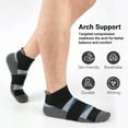thumbnail image 4 of COOPLUS 10 Pairs Mens Low Cut Ankle Socks Cushioned Tab Socks Moisture Wicking Athletic Running Socks (Sock Size 10-13), 4 of 8