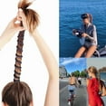 thumbnail image 2 of Spiral Hair Tie Sprots Ponytail Holders, Elastic Braided Hair Ties No Damage, Pony Tail Wrap for Long Hair for Gym, Swimming, Diving 25" Colorful, 2 of 10