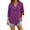 Purple, variant on ZGRBOU Hoodies for Women V Neck Button Hooded Sweatshirts Roll Up Loose Cute Tops Cozy Lightweight Long Sleeve Tunic Shirts