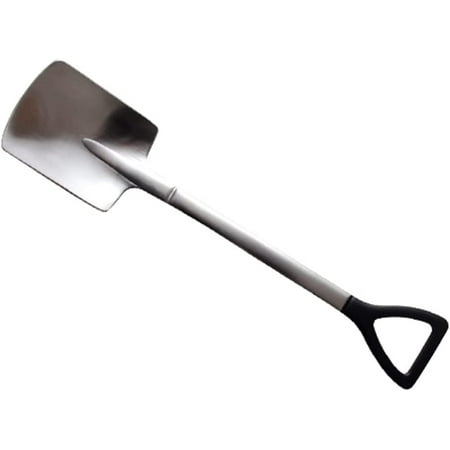 

Spoon Creative Shovel Stainless Steel Retro Spoon Dessert Spoon Watermelon Spoon Engineer Shovel Spoon Coffee Spoon (Color : Flat Head Size : Frosted)