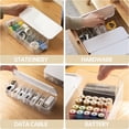 thumbnail image 2 of Cable Management Box with Lid , 7 Compartment Cord Organizer with 7 Wire Ties, Desktop Cable Storage Box for Office & Home Accessories, Neat Wire Hider for Computer Desk, TV Stand, Charger Cables, 2 of 7
