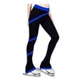 thumbnail image 1 of Yuarrent Pantalones de patinaje sobre hielo Pantalones de patinaje ligeros Mallas de entrenamiento de equipo reutilizables lavables de alta Uniforme atlético Azul gema/XXXS, 1 of 5