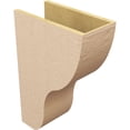 thumbnail image 5 of 9"W x 18"D x 27"H Classic Greensboro Rough Cedar Woodgrain TimberThane Corbel, Primed Tan, 5 of 6