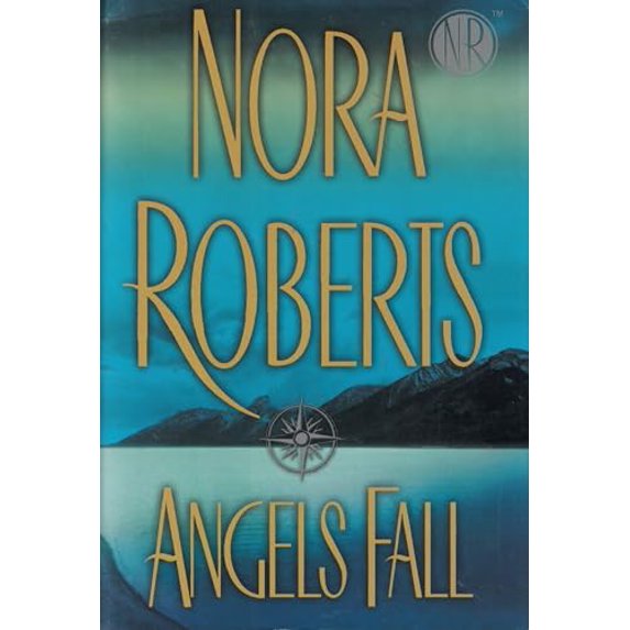 Pre-Owned Angels Fall by Nora Roberts Large Print Edition Hardcover, Romance, English