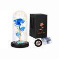 thumbnail image 3 of Luz Rosa Rosa eterna artificial en cubierta de vidrio de luz LED Regalos de mamá de flor de lámina luminosa Sywqhk libre de BPA, 3 of 8