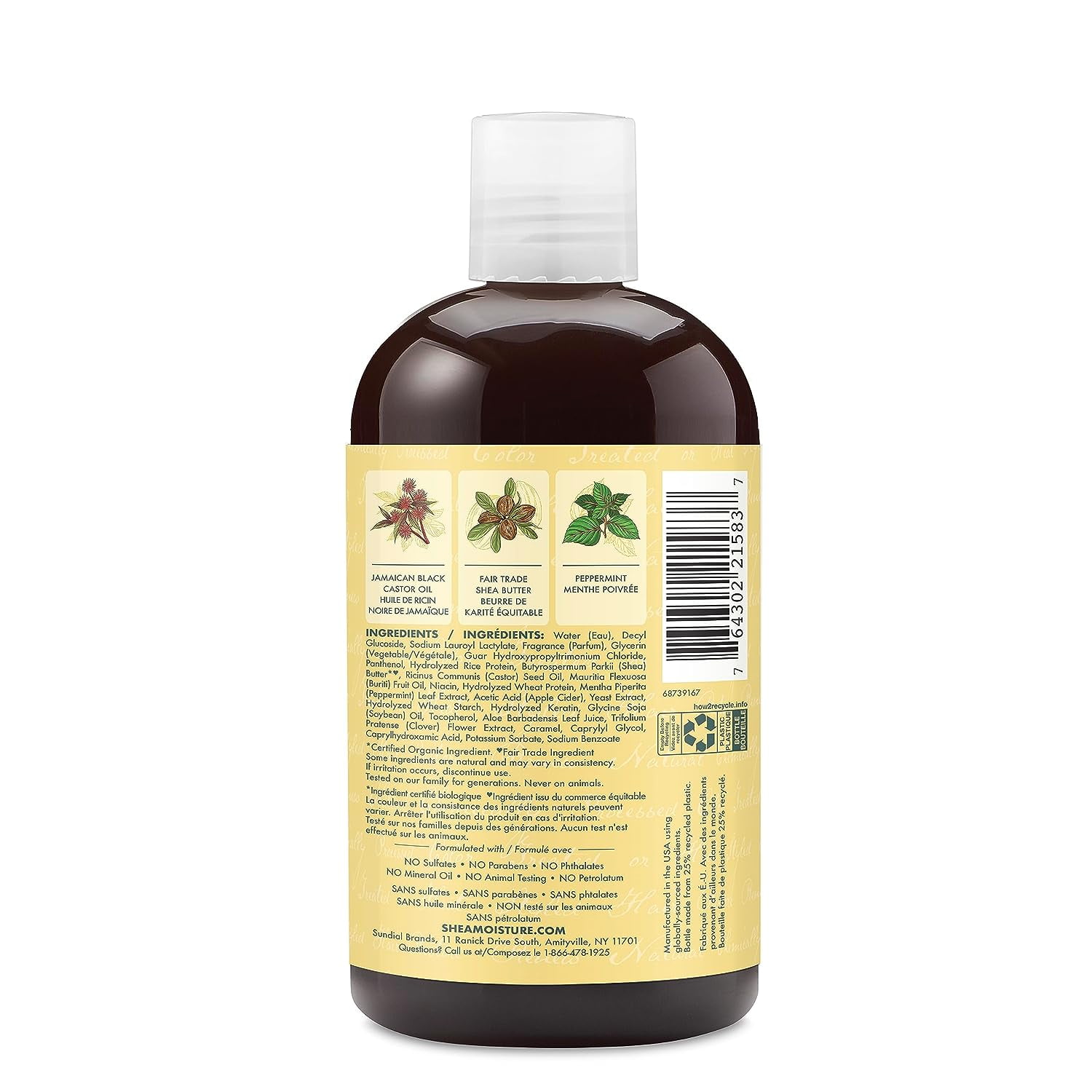 6 Pack - Shea Moisture Jamaican Black Shampoo Strengthen and Grow, 13 oz