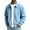 Blue, variant on Men's Corduroy Jacket Casual Long Sleeve with Pockets, Fashionable Everyday Wear Jacket for Holiday & Gifts