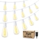 thumbnail image 1 of Cadena de luces Larkvue para exteriores, 23 m, cable blanco, 33 LED IP65, 1 of 5
