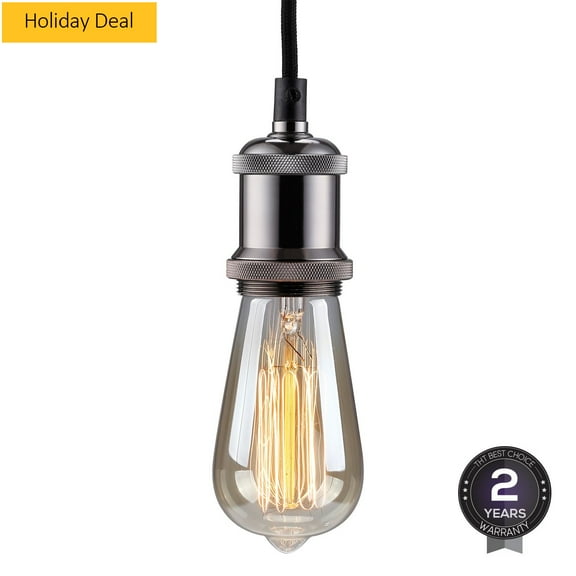 Adjustable Pendant Light Cord, UL listed Industrial Ceiling Cord, E26/E27 Socket Cord Cable for Hanging Lamps