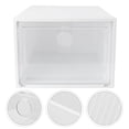 thumbnail image 3 of 1Pc Dustproof Transparent Shoes Box Footwear Box Storage Box Stackable Shoes Box Sneaker Case for Storage Home Hotel, 3 of 6