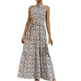 thumbnail image 2 of mtvxesu Robes pour Filles, Mode Femmes Été Sans Manches Imprimé Aguichant Décontracté à Bretelles Longue Robe Robes d'Invitée de Mariage, 2 of 9