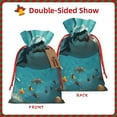 thumbnail image 2 of Pofeuu Realistic Ocean Shark Print Burlap Bags with Drawstrings Drawstring Gift Bags Pouch Bag for Thankgiving Birthday Party Gift Wrapping Treats and Party Favors-Medium, 2 of 9