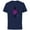 Navy, variant on Black Panther: Wakanda Forever Movie Panther Slash - Short Sleeve Cotton T-Shirt for Adults - Customized-Black