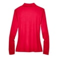 thumbnail image 5 of Core 365 Performance Pinnacle Long Sleeve Pique Womens Polo Shirt [CLASSIC RED 850, XX-Large], 5 of 5