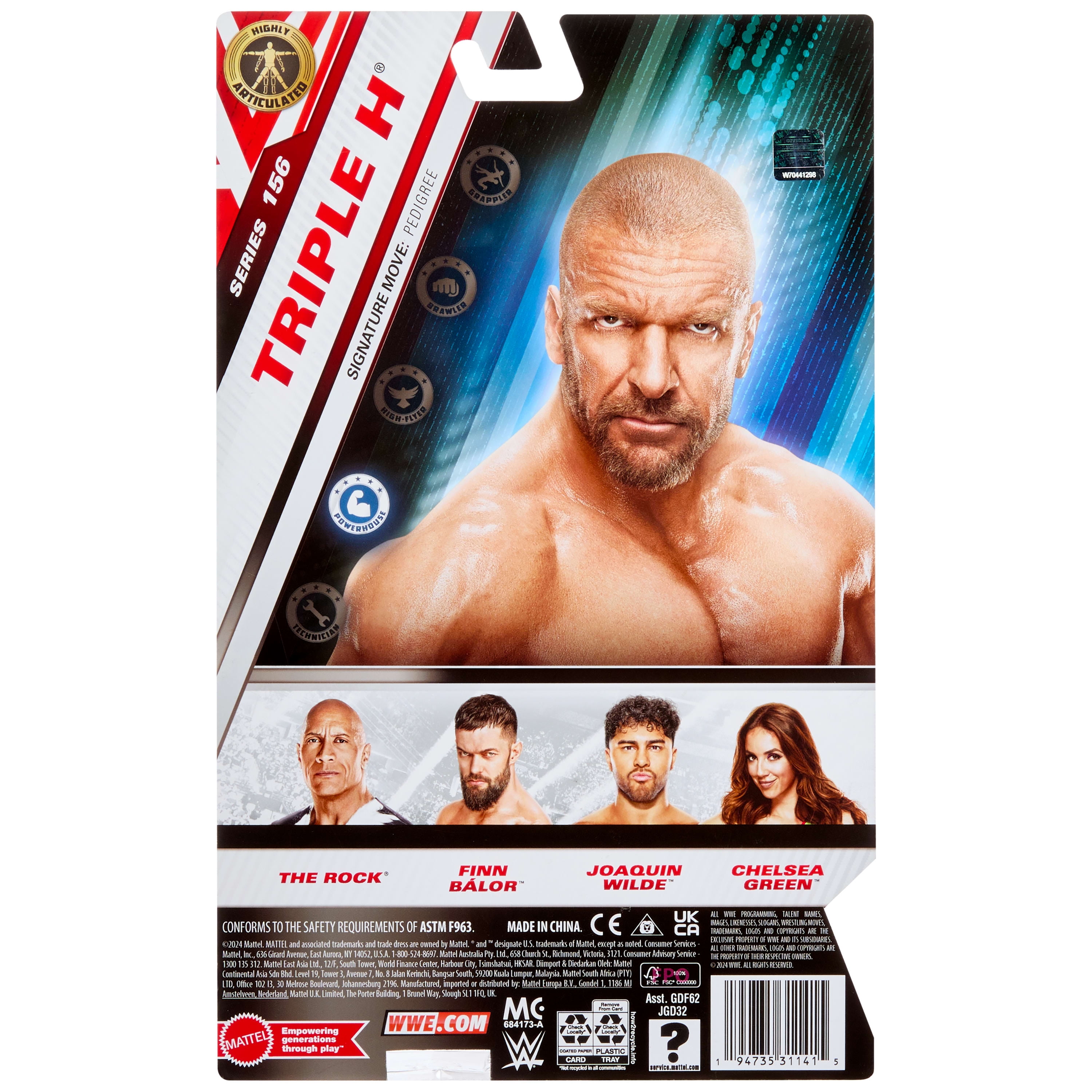 WWE Triple H Action Figure, Main Event Series #156, 6-inch Collectible with Articulation