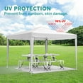thumbnail image 6 of 10'x10' EZ Pop Up Canopy with 4 Removable SidewallsUPF 50+ Gazebo Outdoor Event Shelter for Parties Beach Camping Wedding with Weight Bag & Carry Bag, 6 of 10