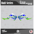 thumbnail image 2 of Kalair GFX Graphics Kit for Kawasaki KX250 POLISPORT RESTYLE (2003-2008) Rail Series, 2 of 5