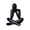 Black D, variant on Dserhfy Abstract Man Figurine Sitting Men Statue Sculpture Home Office Living Room Desktop Decoration Ornament Christmas Birthday Gift