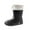 Black, variant on HAOTAGS Womens Rain Boots, Rainy Day Wear Waterproof Casual Boots Black 7.5