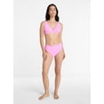thumbnail image 2 of Time and Tru Women's and Women's Plus Ribbed Tall Triangle Bikini Top, Sizes XS-3X, 2 of 5