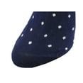 thumbnail image 4 of Sierra Socks Women's Cotton Crew Pin Dot and Striped Casual Dress 1 Pair Socks (Shoe Size: 4-10, Navy (Pin Dot)), 4 of 5
