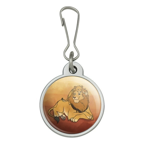 Dad Lion and Cub Jacket Handbag Purse Luggage Backpack Zipper Pull Charm