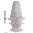 thumbnail image 3 of Peluca para cosplay Hazbins Hotels Seras, pelo sintético, 68 cm, 3 of 3