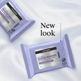 thumbnail image 3 of Neutrogena Makeup Remover Night Calming Wipes and Face Cleansing Towelettes, 25 Count, 3 of 12