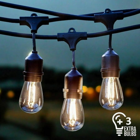 Vintage Outdoor String Lights Kit 2w S14 Led Filament Bulbs 2w S14 Led Filament Bulbs