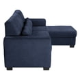 thumbnail image 3 of Sofá Love Chaise Derecho en L Eros 3 Plazas Azul para Sala, 3 of 8