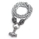 thumbnail image 1 of Collar con colgante de plata con cabeza de lobo y cadena de emperador de estilo europeo y americano personalizado de tendencia de moda, 1 of 6