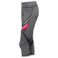 thumbnail image 3 of FashionOutfit Women's Sports Yoga Fitness Workout Front Mesh Insert Stretch Capri Leggings, 3 of 4