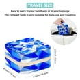 thumbnail image 5 of Flag of Israel Travel Portable Square Earring Organizer with Necklace Holder - Jewelry Box, Display Case - Store Rings, Earrings, Necklaces, Bracelets - Suitable for Girls and Women, 5 of 6