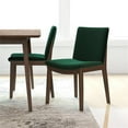thumbnail image 7 of Ashcroft Dayton Modern Solid Wood Dining Table and 4 Dining Chair Set in Walnut, 7 of 7