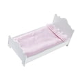 thumbnail image 3 of Cama de madera para muñecas, mueble de juego de simulación, 52,5 x 27,5 x 25 cm, versátil, fácil de montar, para niñas y niños, ligera y realista., 3 of 8