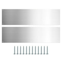 Door Panel Protector Kick Plate Push Stainless Steel Plates for Interior Doors Metal Board