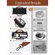 thumbnail image 2 of Bolso tote de lona Fioretto para mujer, correa desmontable, negro, 2 of 6