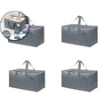 thumbnail image 1 of 4-Pack Large Capacity Foldable Moving Storage Bags – 27x15x14 Inches, Durable Luggage Organizers for Clothes, Quilts, Blankets & Home Relocation, 1 of 5