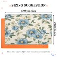 thumbnail image 3 of Seamless Pattern Of Blue Flowers and Green Leaves Highly Absorbent Polyester Doormat Anti-slip Anti-fouling Indoor Outdoor Entrance Welcome Mat 32×20in., 3 of 8