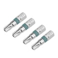 thumbnail image 5 of Uxcell 1/4" Hex Shank 1" Length T27 S2 Steel Security Torx Screwdriver Bit 4 Pack, 5 of 5