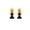 #01Z Style H, variant on Halloween Flameless LED Candle Set of 2 with Holders, Battery Operated Halloween Candle Lamp for Tabletop Decor, Spooky Indoor Halloween Decoration