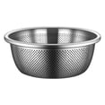 thumbnail image 1 of SUTENGDA 201 Stainless Steel Utility Bowl with Holes - Perfect for Vegetable Washing  Rice Rinsing  and Food Draining - Kitchen Essential for Home Use, 1 of 6