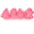 thumbnail image 4 of Uds. Molde para decoración de pasteles, galletas para hornear, muñeco de nieve 3D, molde para hornear galletas de jengibre, galletas de Navidad caseras, 4 of 5