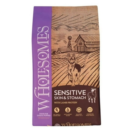 UPC: 0034846580112 | Wholesomes 2100115 Sensitive Skin and Stomach Lamb Recipe Dry Dog Food 30lb. Bag