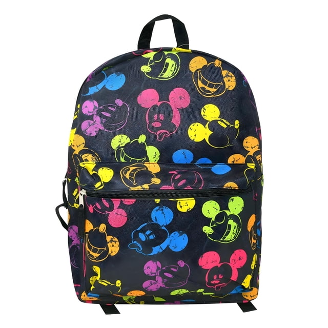 Mochila Disney Mickey Mouse unisex para niños, clásica, multicolor